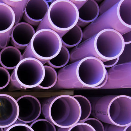 VENTRAL Reclaimed Schedule 40 PVC Pipe 1 Inch (1.315 OD), Purple, Cut Lengths for Municipal, Utility, Commercial