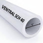 VENTRAL VENTRAL Schedule 40 PVC Pipe 1 Inch (1.315 OD), White, Cut Lengths for Plumbing, Lawn, Landscape