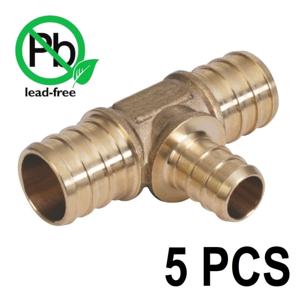 PEX 3/4 x 3/4 x 1/2 Barb Transition Tee - Crimp Fitting - VENTRAL®