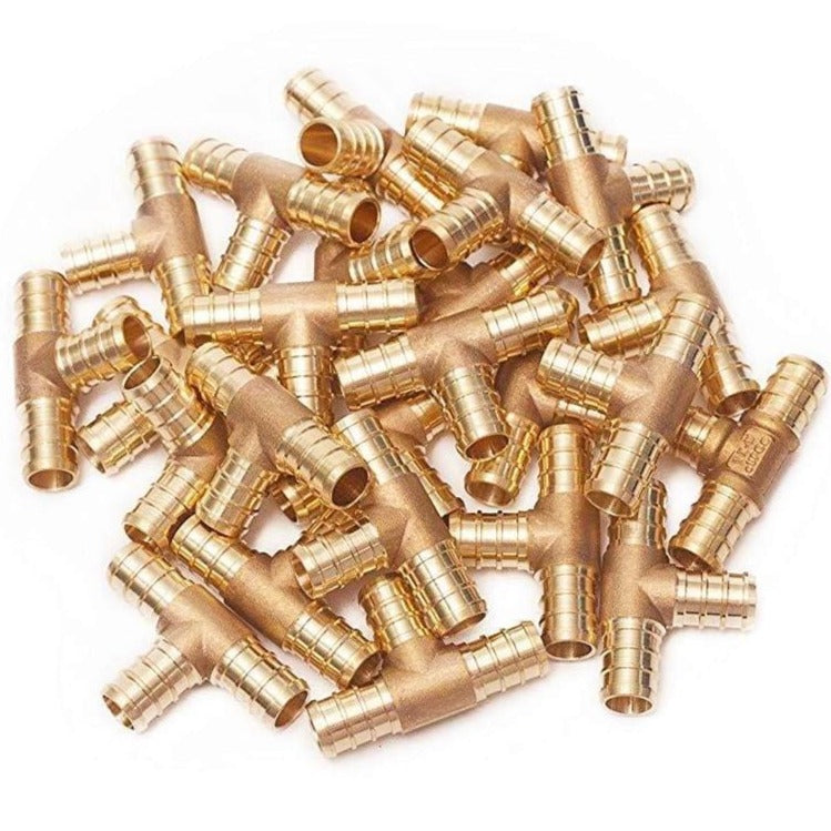 PEX 3/4 x 3/4 x 3/4 Barbed Tee - Crimp Fitting - VENTRAL®