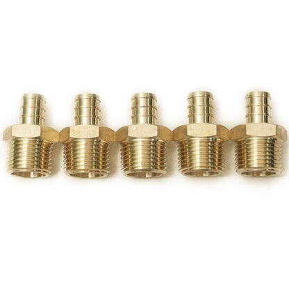 PEX 3/4" x 3/4" Male NPT Threaded Adapter - Brass Crimp Fitting - VENTRAL® 