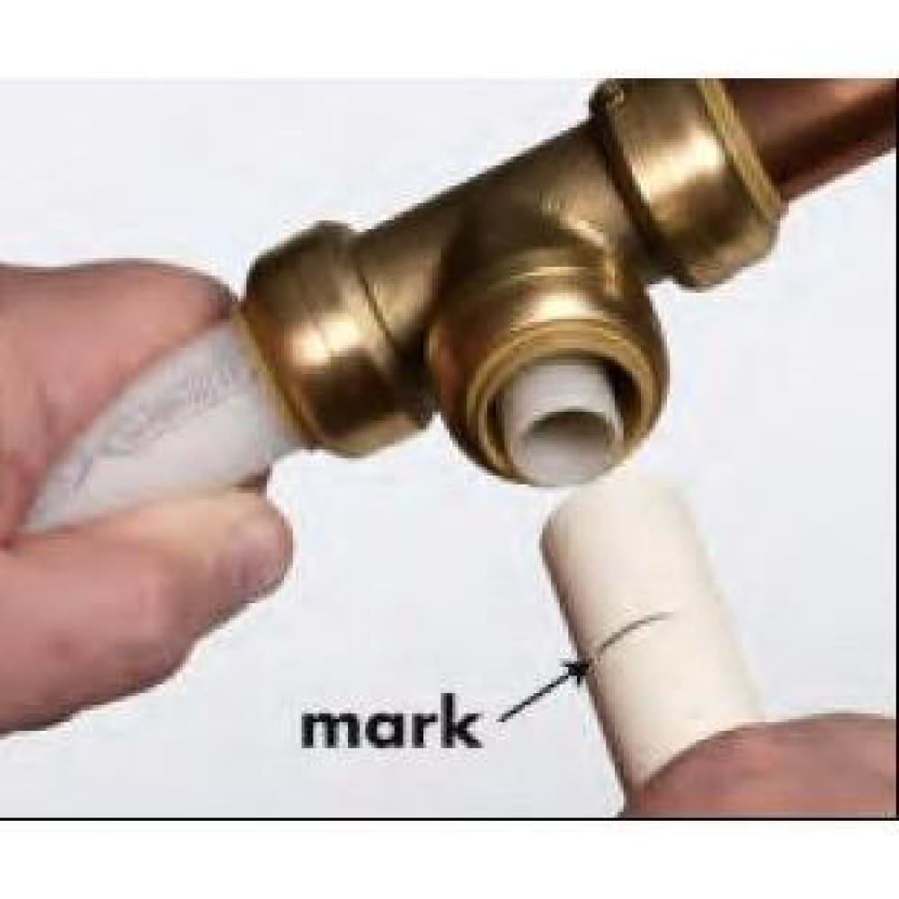 Push-Fit 1/2" Inch Push to Connect Fitting LF Tee - VENTRAL® 