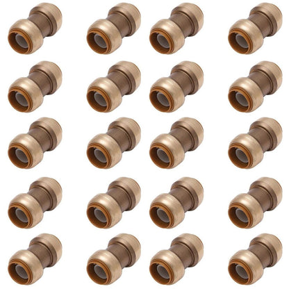 Push Fit 3/4" Inch Push to Connect Fitting Coupling - VENTRAL® 
