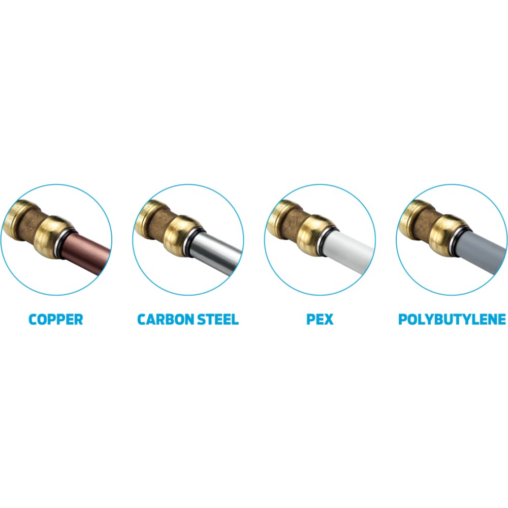 Push Fit 3/4" Inch Push to Connect Fitting Coupling - VENTRAL® 