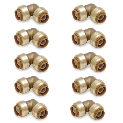 Push Fit 3/4" Inch Push to Connect Fitting Elbow - VENTRAL® 