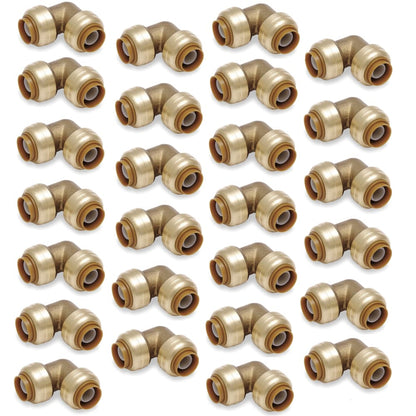 Push Fit 3/4" Inch Push to Connect Fitting Elbow - VENTRAL® 