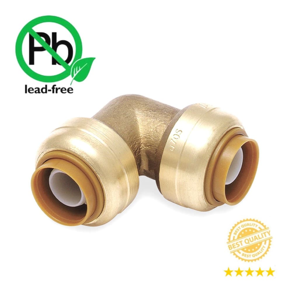 Push Fit 3/4" Inch Push to Connect Fitting Elbow - VENTRAL® 