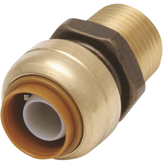 Push Fit 3/4" x 3/4" Inch NPT Male Thread Adapter Fitting - VENTRAL® 