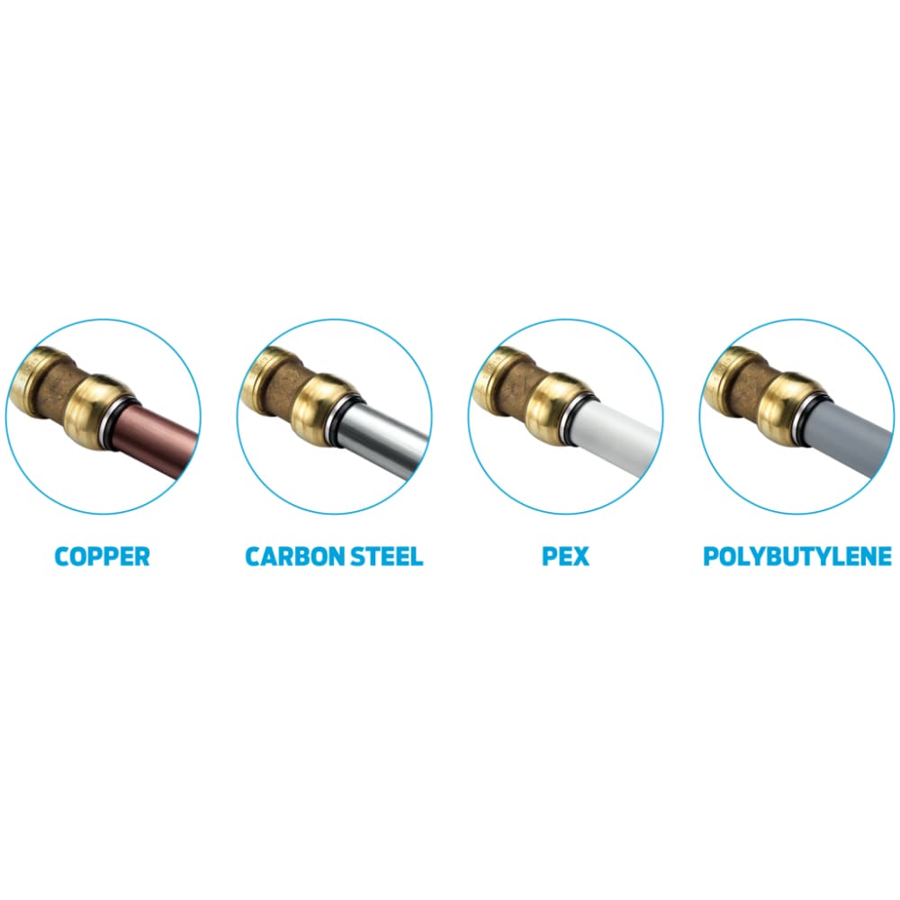 Push Fit 3/4" x 3/4" Inch NPT Male Thread Adapter Fitting - VENTRAL® 
