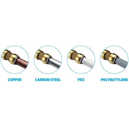 Push Fit 3/4" x 3/4" Inch NPT Male Thread Adapter Fitting - VENTRAL® 