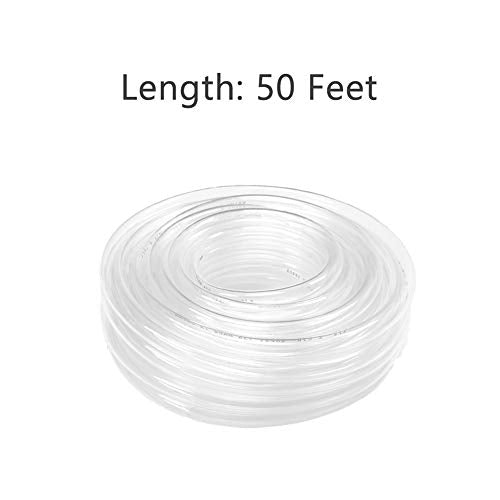 VELOCITY®  Clear Vinyl Tubing, PVC Hose for Low Pressure Use, Flexible, Lightweight, 5ft, 10ft, 20ft, 30ft, 40ft, 50ft, 100ft Length
