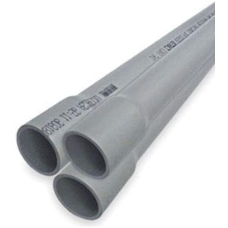 VENTRAL Electrical Conduit Schedule 40 Pipe 2 PCS X 5FT / PVC / 3"