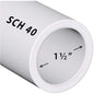 VENTRAL PVC Pipe Sch40 1-1/2 Inch (1.5) White Custom Length
